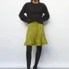 jupe courte maille chevron