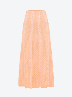 jupe en maille panier tressé