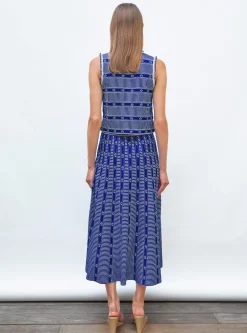 jupe jacquard mini fleurs