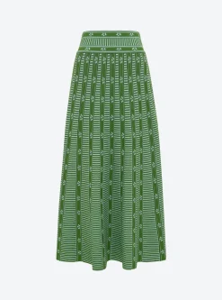 jupe jacquard mini fleurs