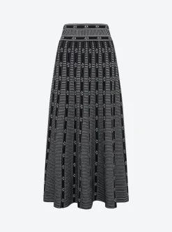 jupe jacquard mini fleurs