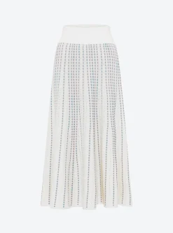 jupe longue maille bijou