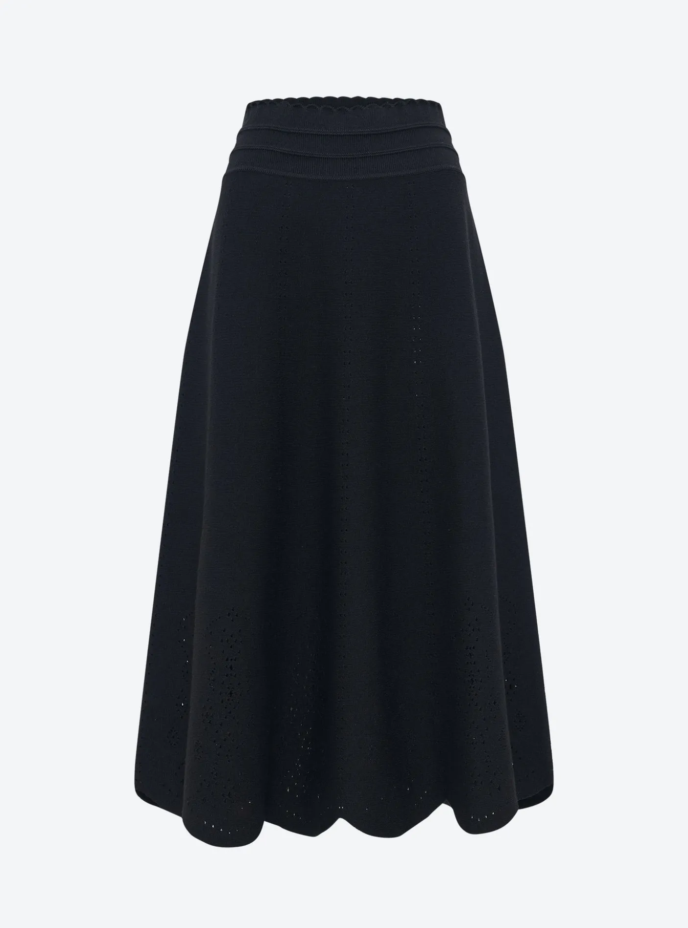 jupe longue maille broderie anglaise