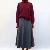 jupe longue maille résille