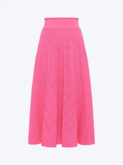 jupe longue maille résille