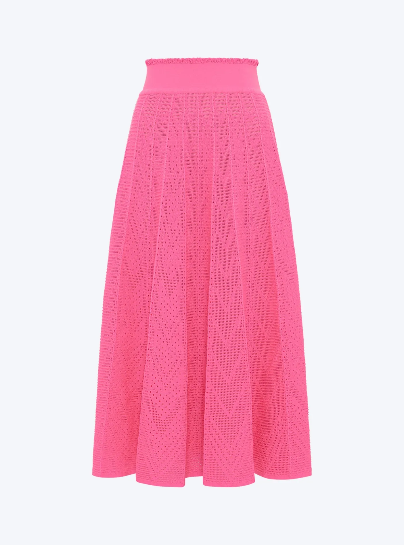 jupe longue maille résille