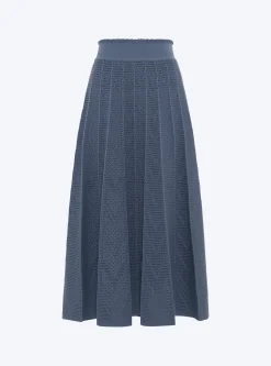 jupe longue maille résille