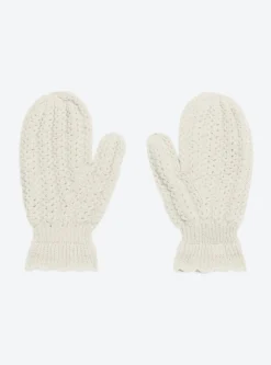 moufles en maille torsadée
