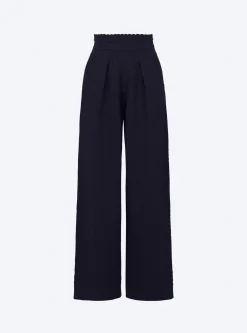 pantalon couture en maille damier