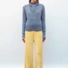 pantalon en maille velours