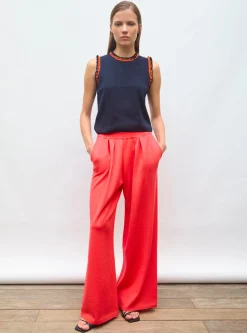 pantalon fluide maille fine jersey