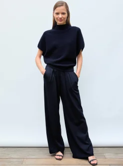 pantalon fluide maille fine jersey