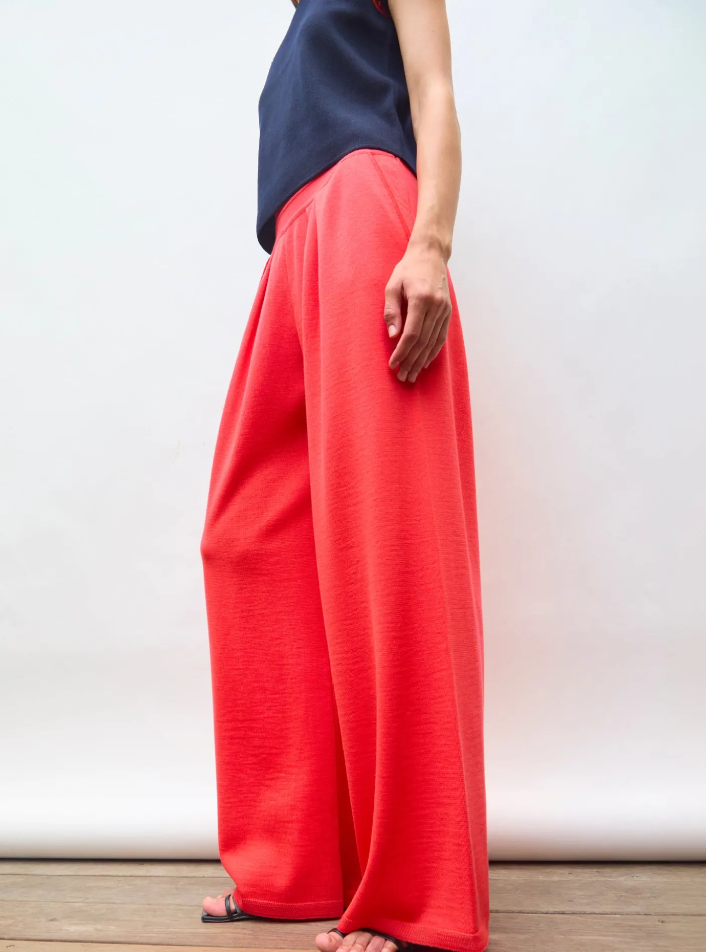 pantalon fluide maille fine jersey