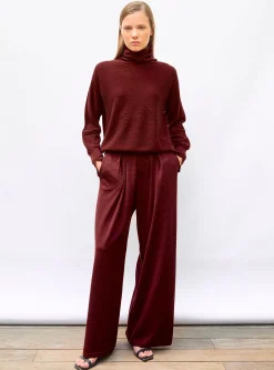 pantalon fluide maille fine jersey