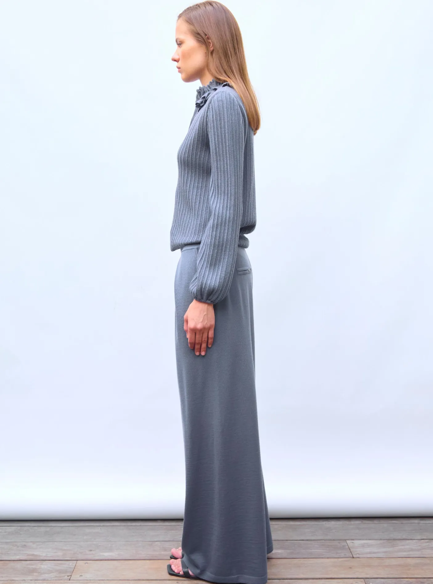 pantalon fluide maille fine jersey