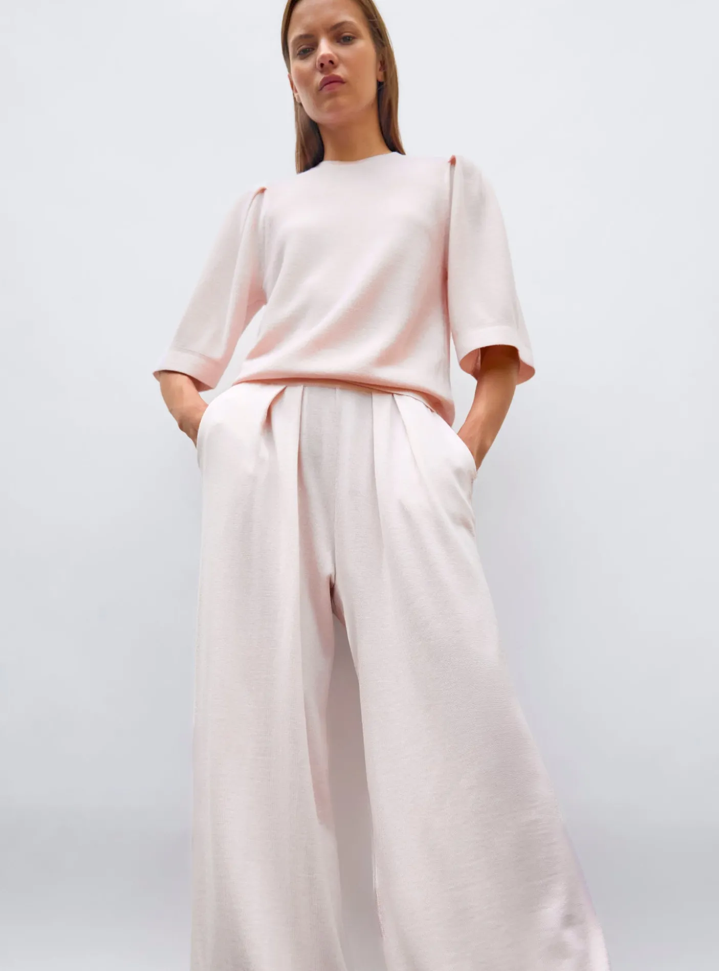 pantalon fluide maille fine jersey