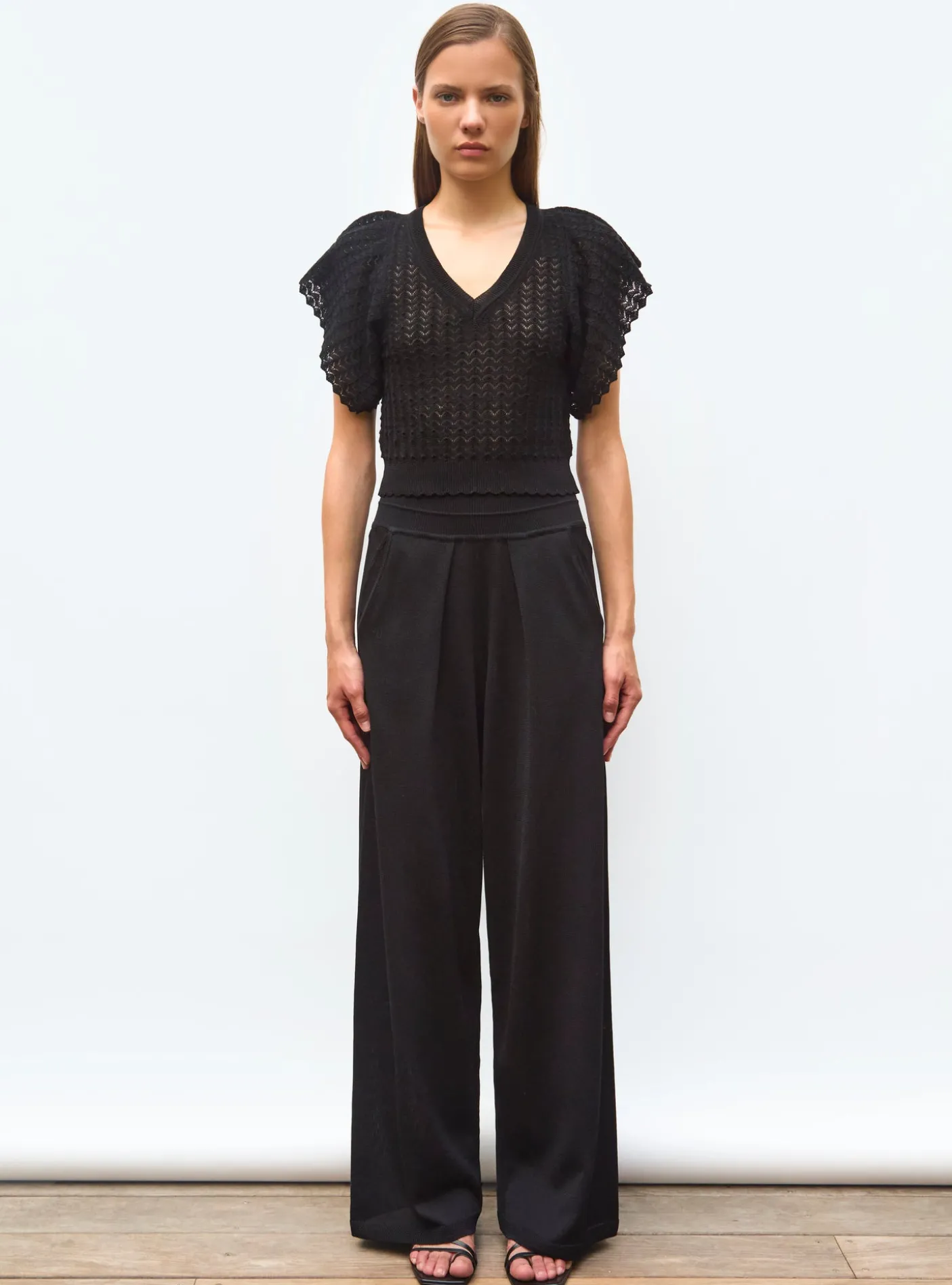 pantalon fluide maille légère