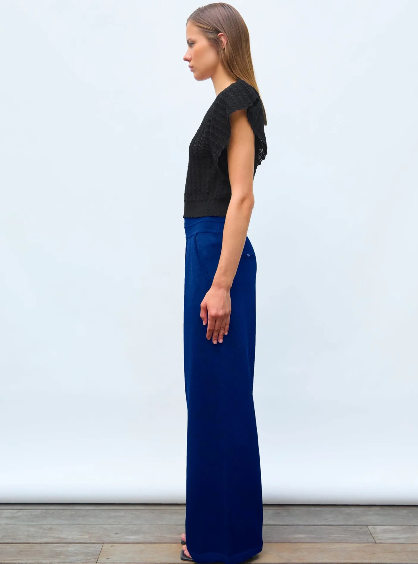 pantalon fluide maille légère