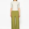 pantalon taille haute maille jersey