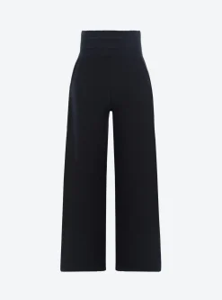 pantalon taille haute maille jersey