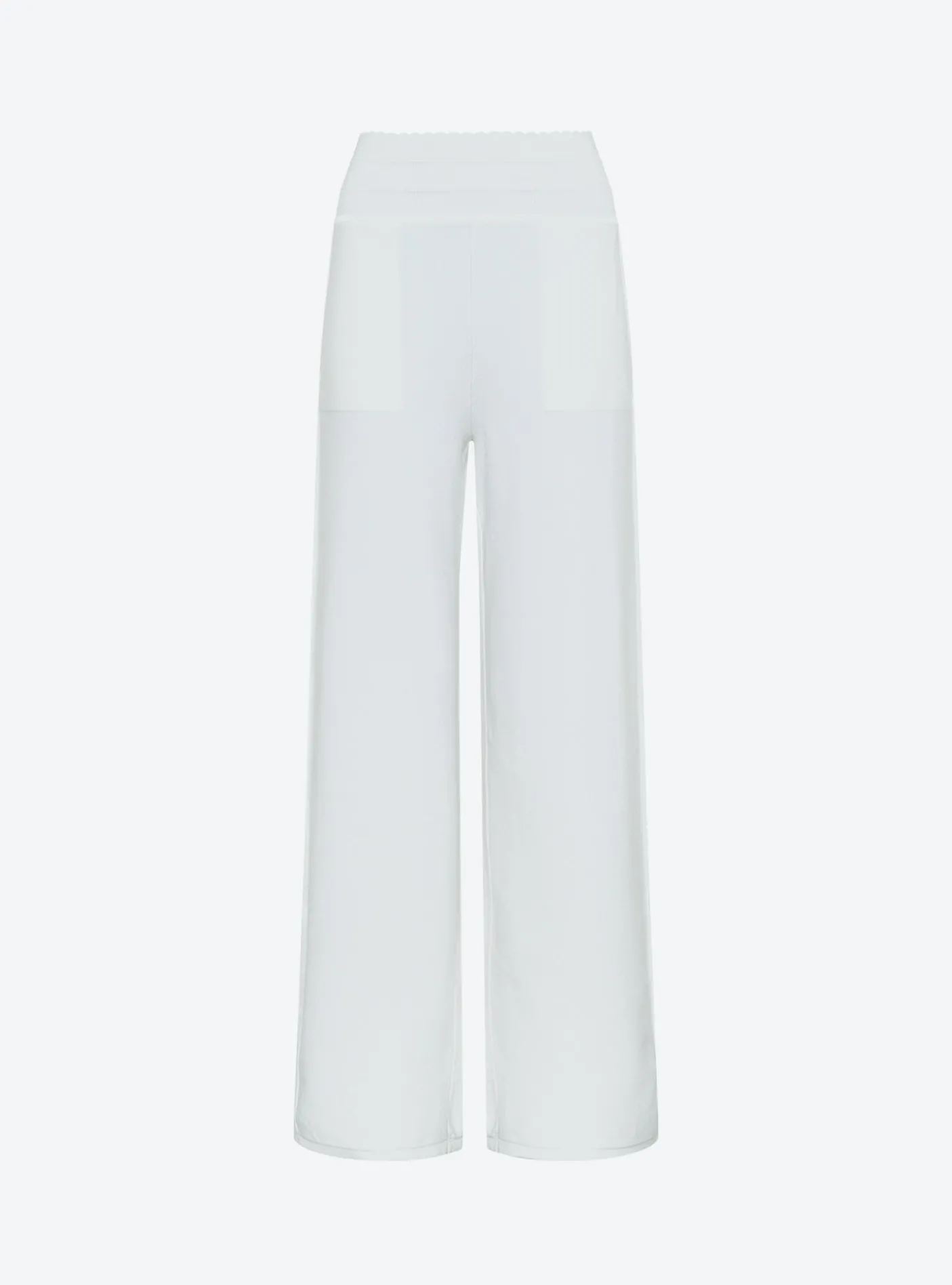pantalon taille haute maille jersey