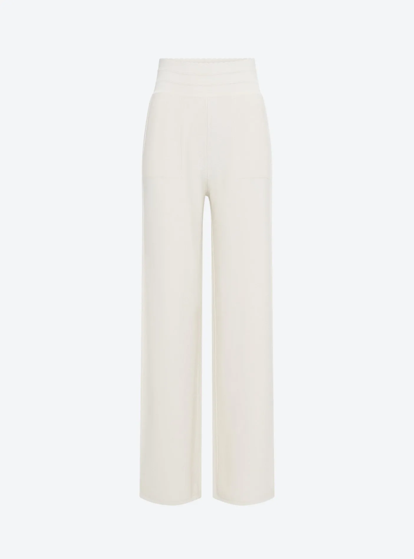 pantalon taille haute maille jersey