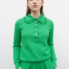 polo couture en maille damier