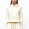 polo couture en maille damier