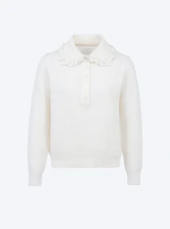 polo couture en maille damier
