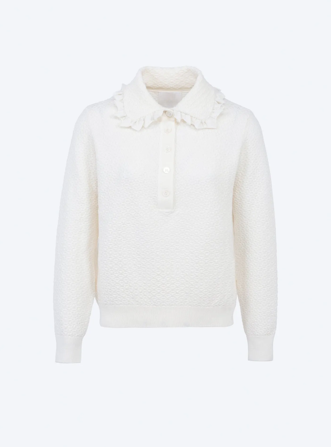 polo couture en maille damier