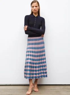 polo fin en maille point mousse