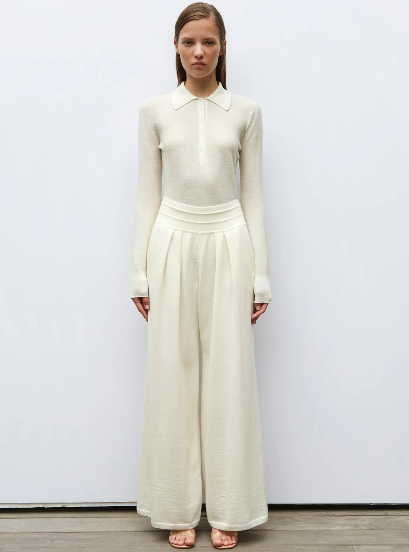 polo fin en maille point mousse