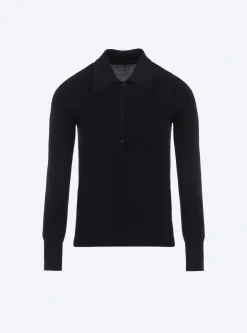 polo fin en maille point mousse