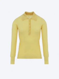 polo fin en maille point mousse