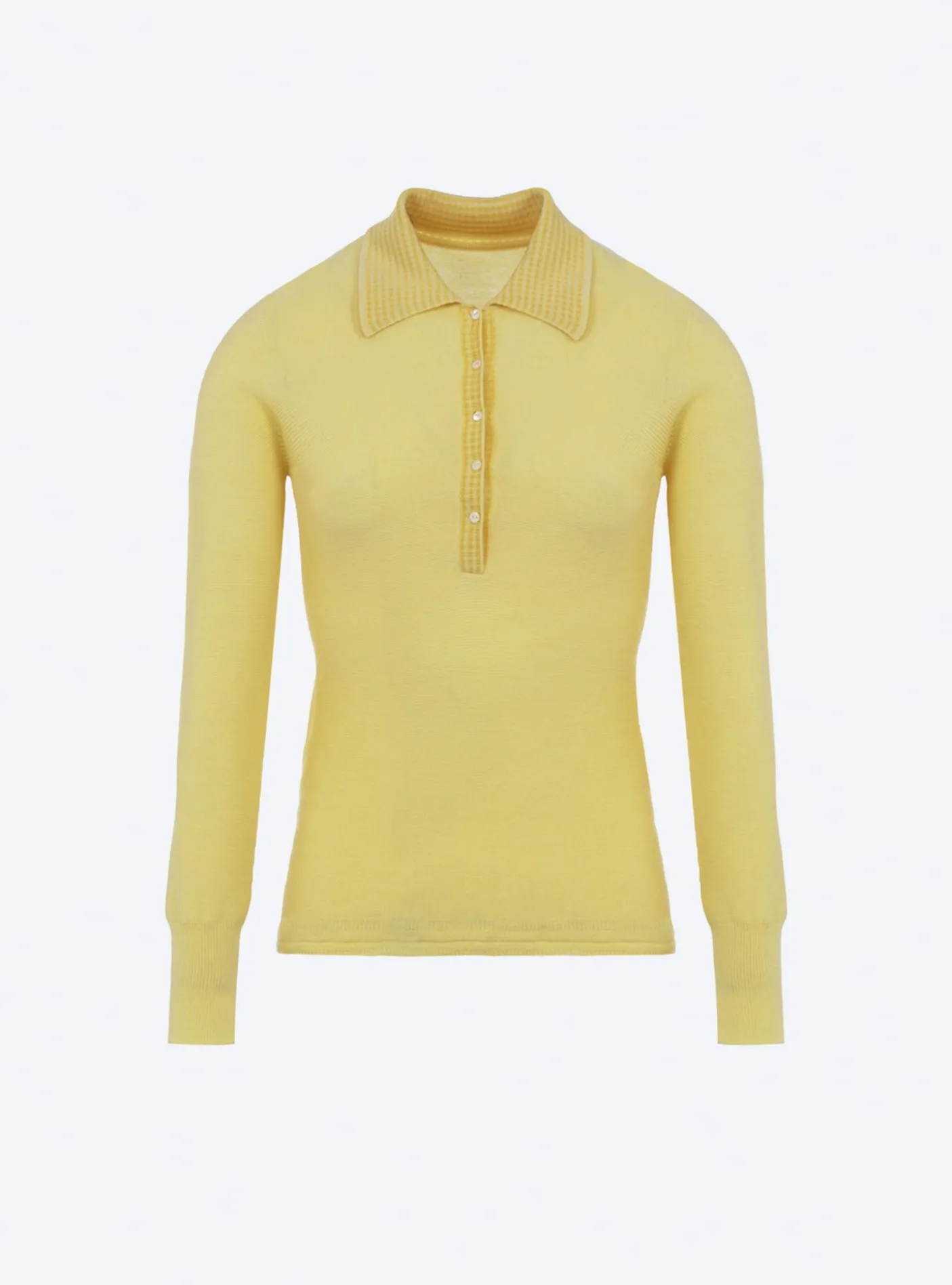 polo fin en maille point mousse