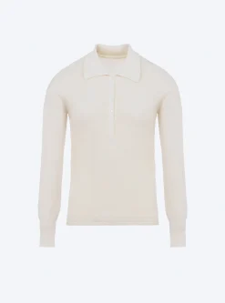 polo fin en maille point mousse