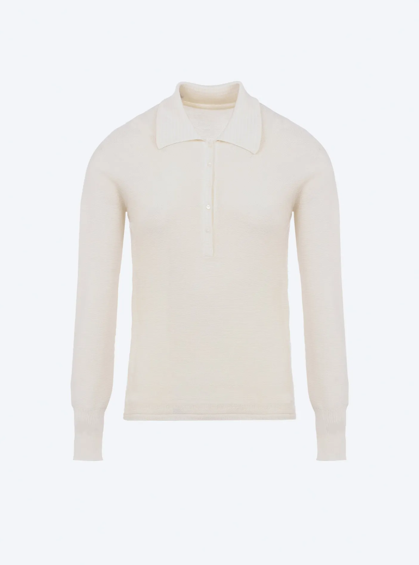polo fin en maille point mousse