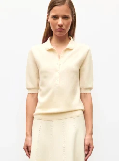 polo maille point mousse
