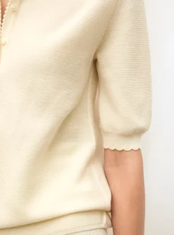 polo maille point mousse