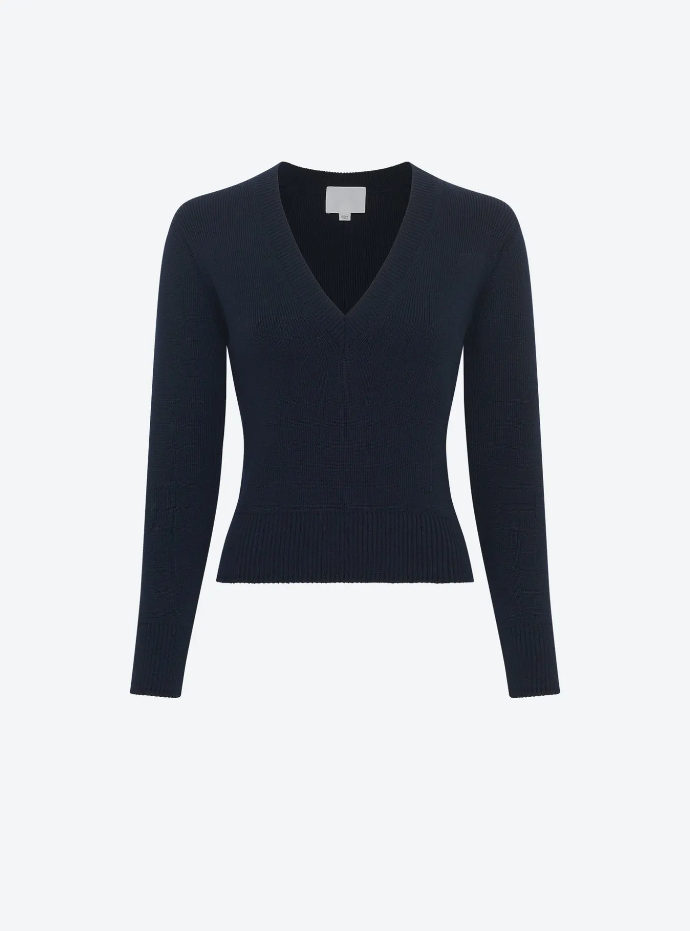 pull col v maille pleine