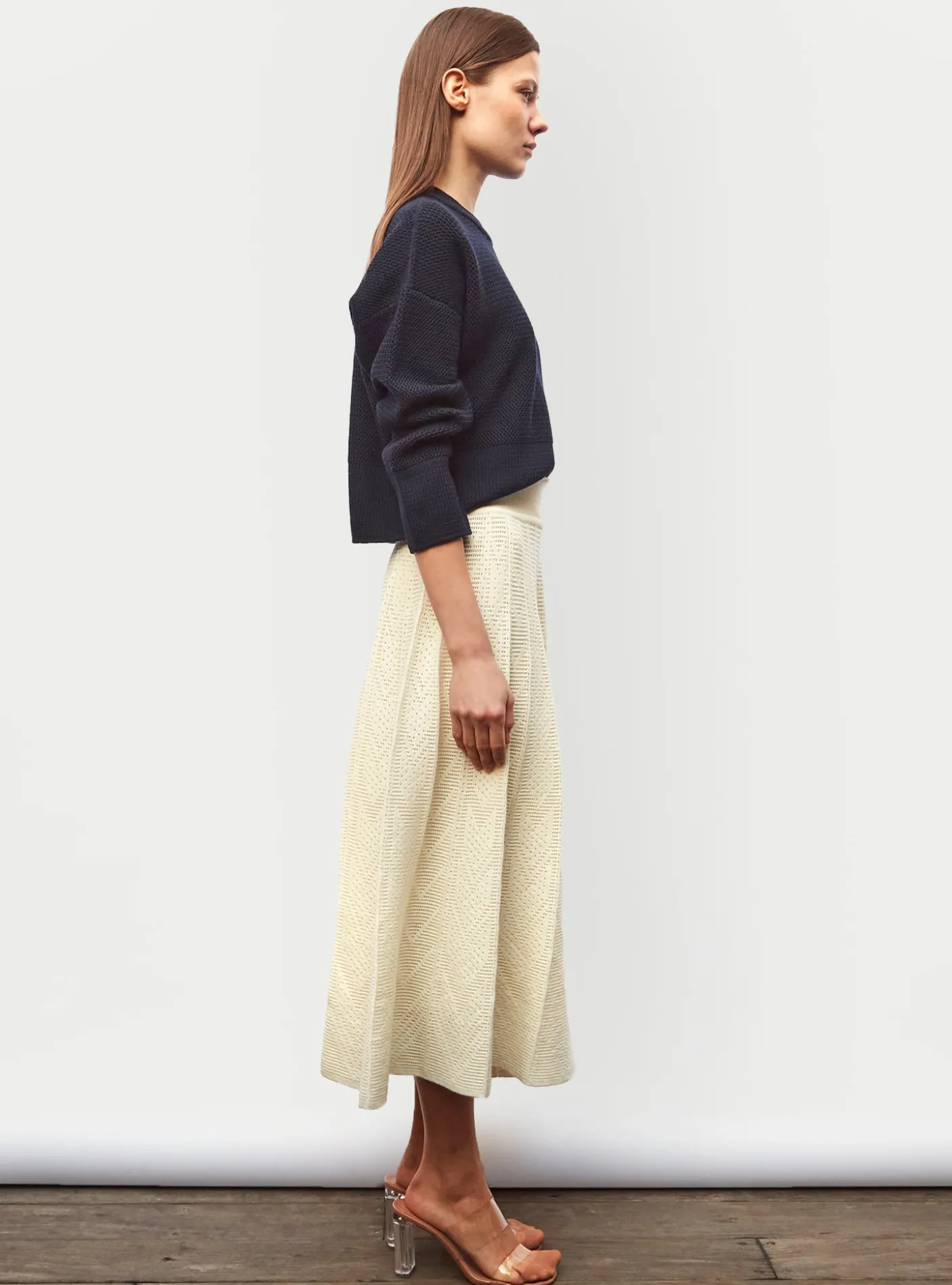 pull court en maille ondulée