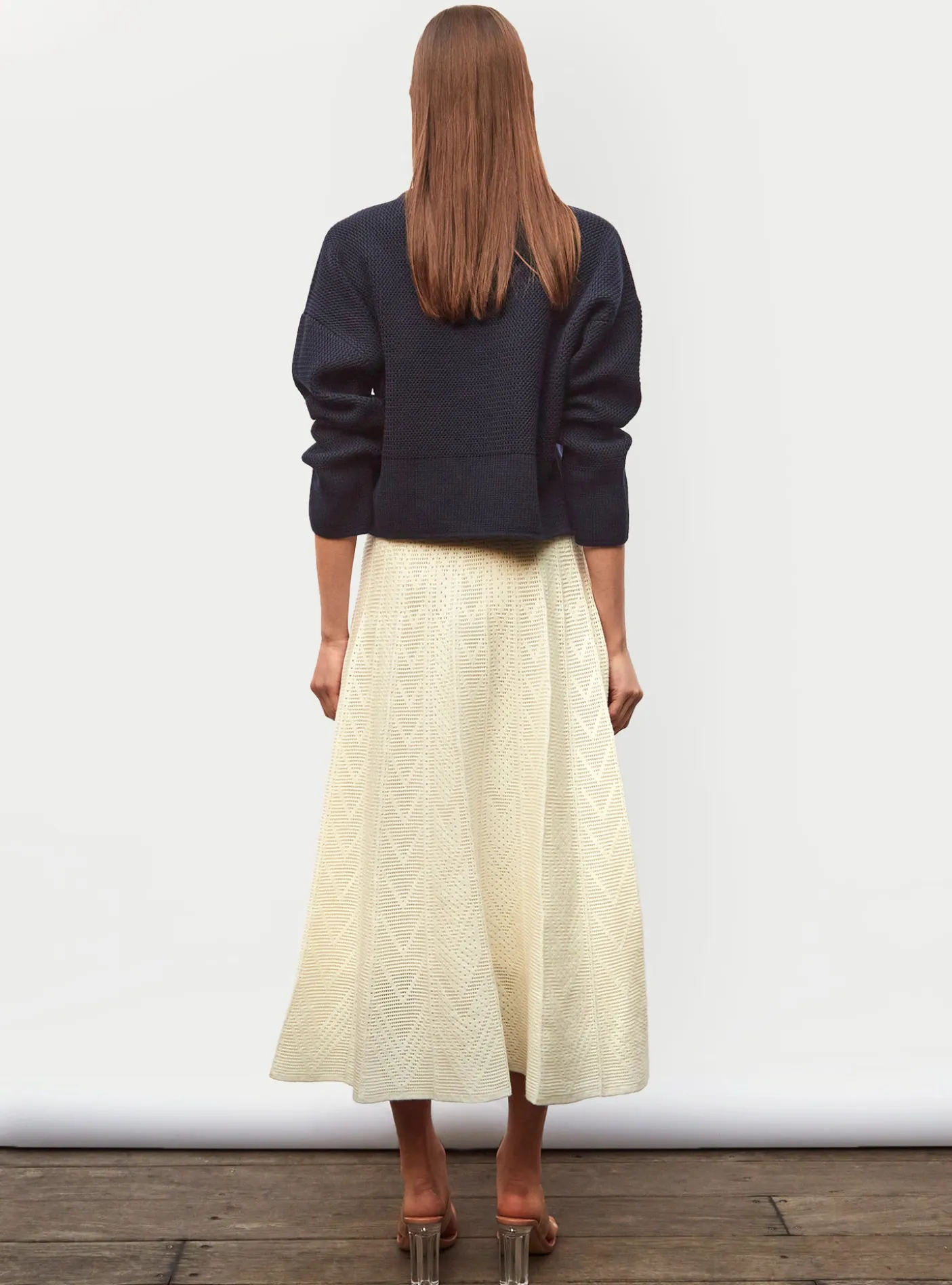 pull court en maille ondulée