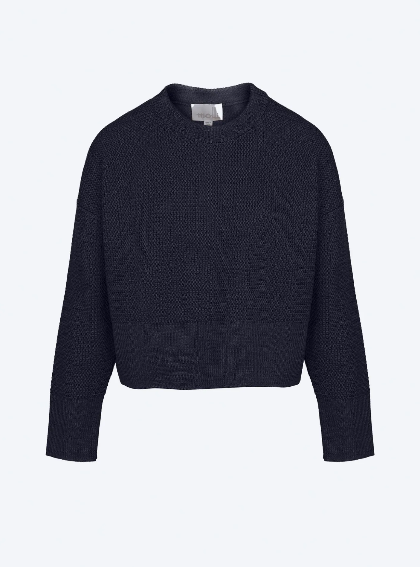 pull court en maille ondulée