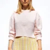 pull court maille damier