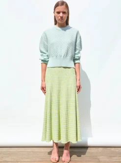 pull court maille damier
