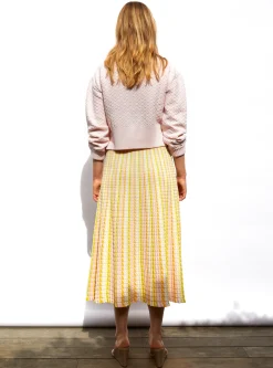 pull court maille damier