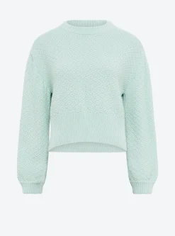 pull court maille damier