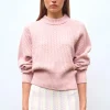 pull fin maille gaufrée