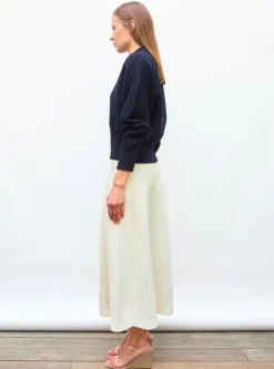 pull fin maille gaufrée