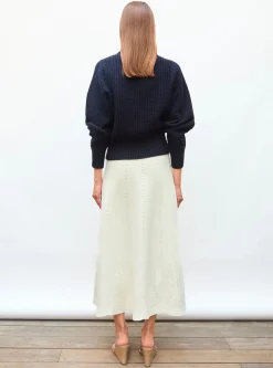 pull fin maille gaufrée